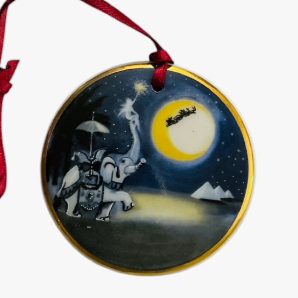 Vintage Set 7 of Bing and Grondahl Christmas Ornaments Santa Claus Collection - Picture 7 of 16